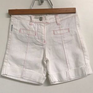 Armani junior girls white Jean Shorts size 4
